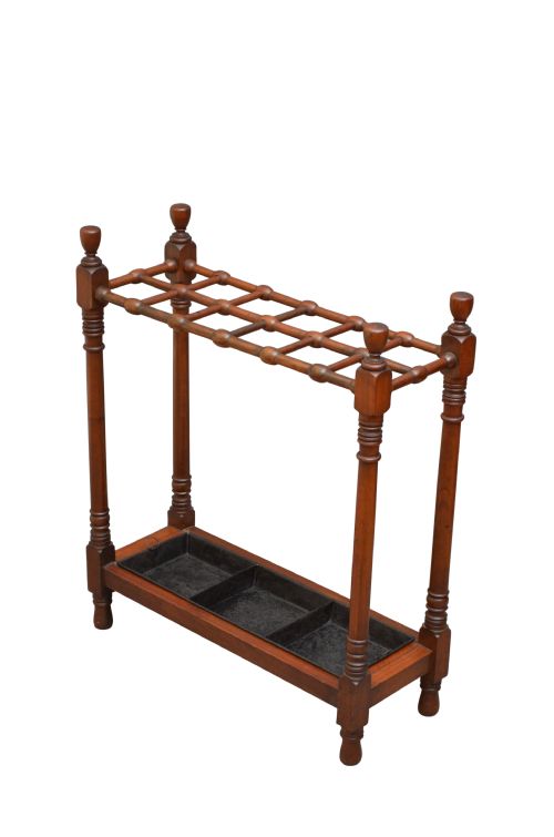 Stylish Arts and Crafts Umbrella Stand in Mahogany