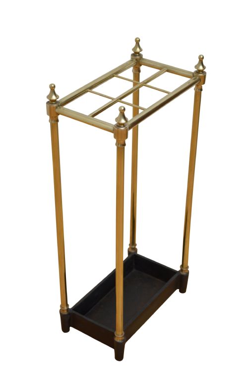 Edwardian Brass Umbrella Stand Walking Stick Stand