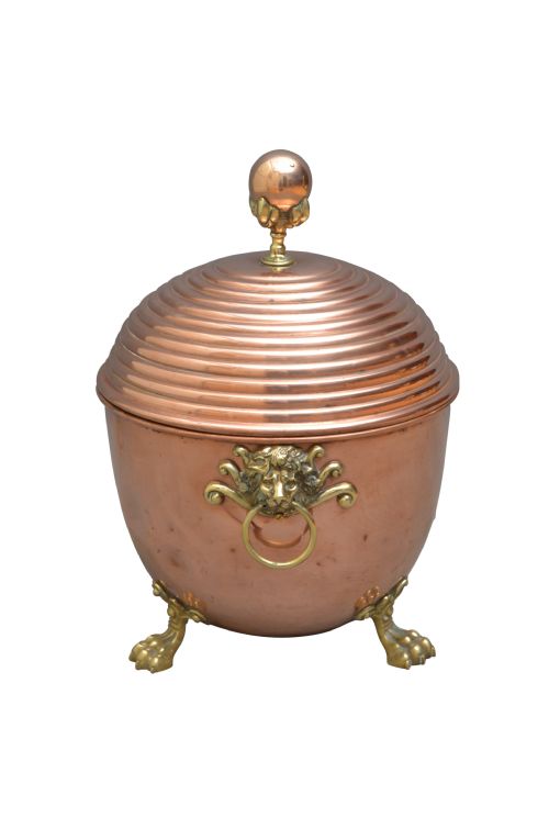19th Century Copper Coal Bucket  Jardiniere