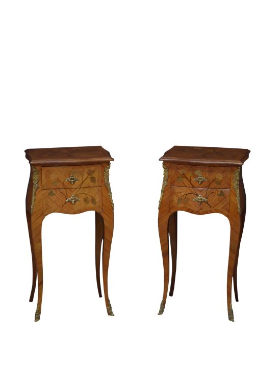 Pair of Antique Bedside Cabinets Bedside Drawers
