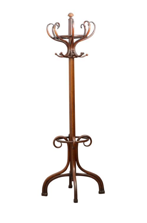 fig 1. Original Thonet Bentwood Hall Stand / Coat Stand, Stamped