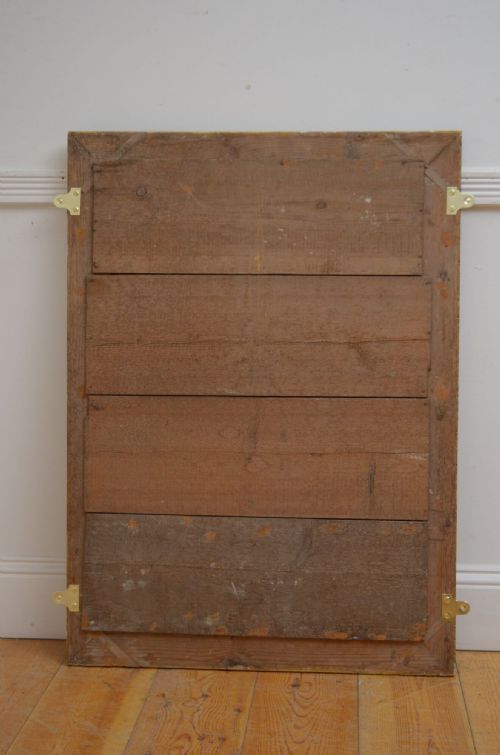 ANTIQUE 19TH CENTURY FRENCH GILDED MIRROR H100CM - ADDITIONAL PHOTO 11