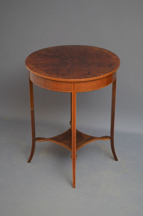 EDWARDIAN FLAMED MAHOGANY TABLE - ADDITIONAL PHOTO 11