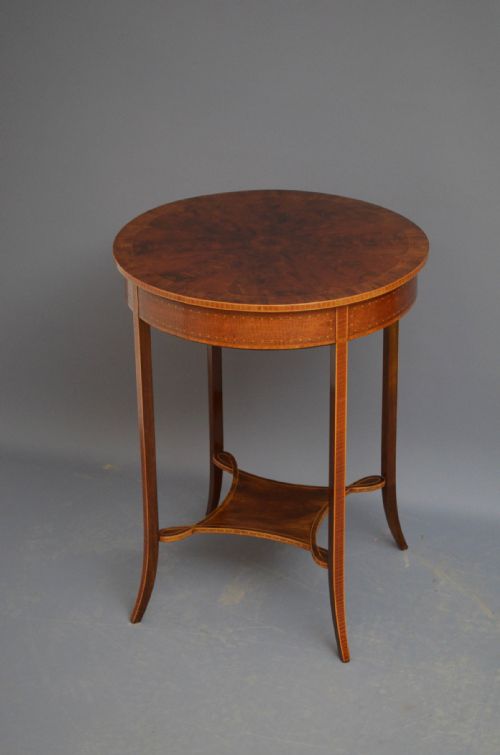 EDWARDIAN FLAMED MAHOGANY TABLE - ADDITIONAL PHOTO 1
