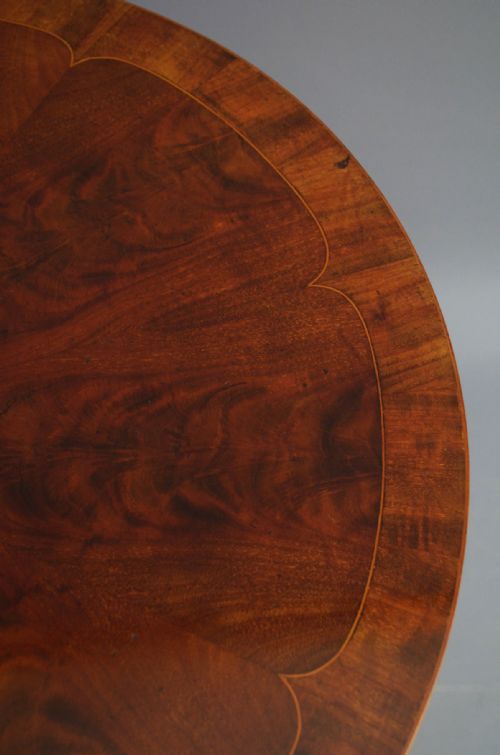 EDWARDIAN FLAMED MAHOGANY TABLE - ADDITIONAL PHOTO 6