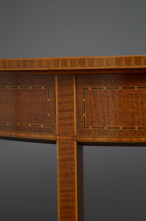 EDWARDIAN FLAMED MAHOGANY TABLE - ADDITIONAL PHOTO 7