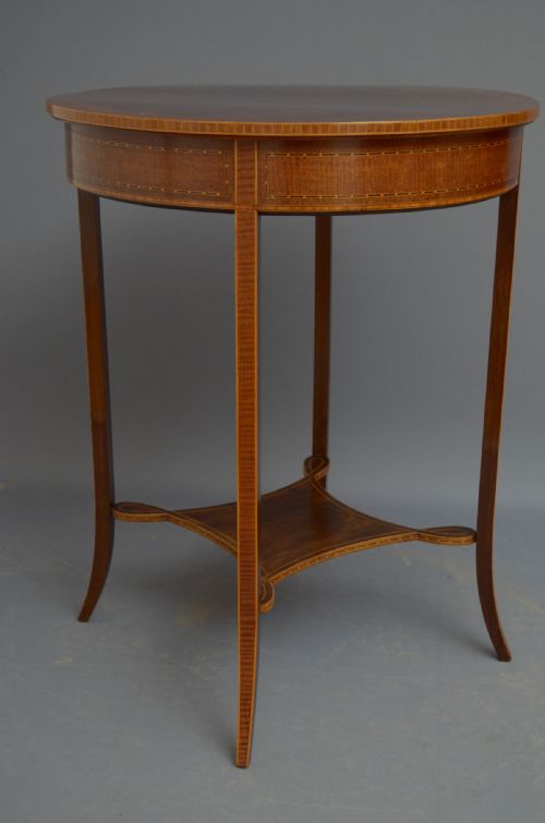 EDWARDIAN FLAMED MAHOGANY TABLE - ADDITIONAL PHOTO 8
