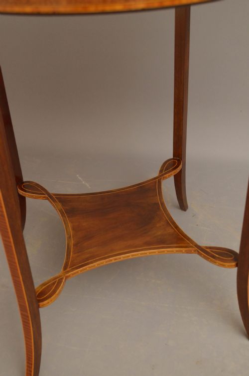 EDWARDIAN FLAMED MAHOGANY TABLE - ADDITIONAL PHOTO 9