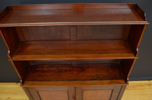 WILLIAM IV WATERFALL BOOKCASE IN MAHOGANY - ADDITIONAL PHOTO 3