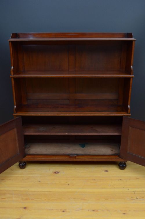 WILLIAM IV WATERFALL BOOKCASE IN MAHOGANY - ADDITIONAL PHOTO 4