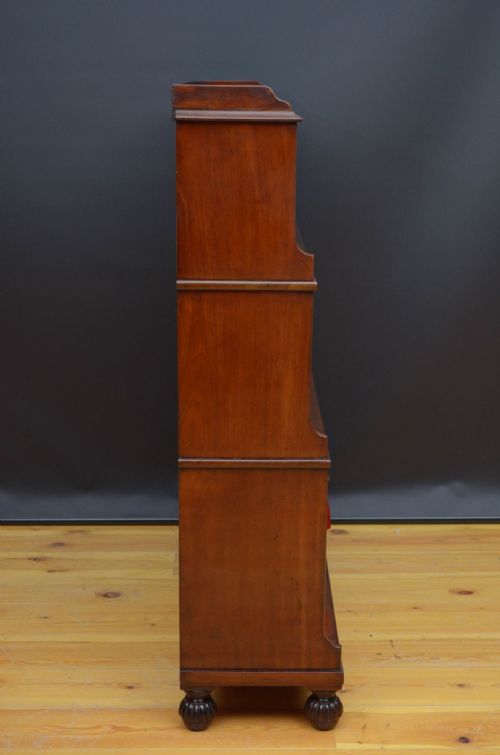 WILLIAM IV WATERFALL BOOKCASE IN MAHOGANY - ADDITIONAL PHOTO 8