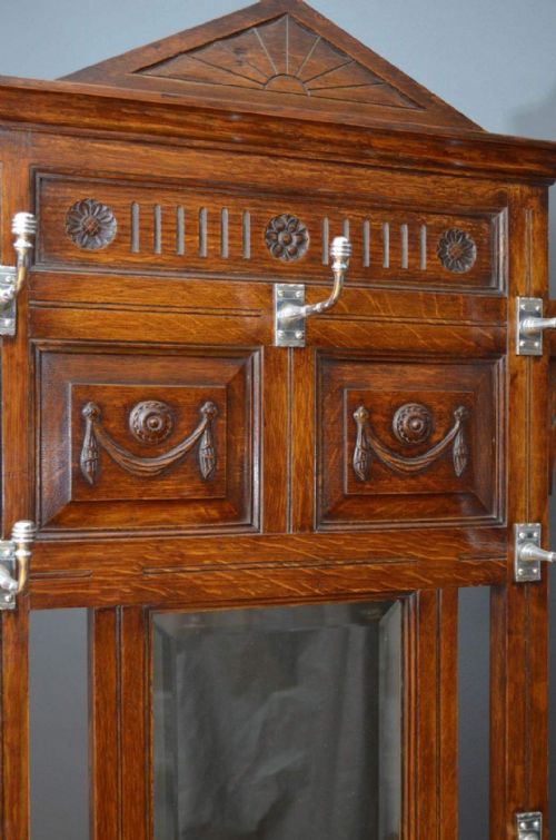 VICTORIAN OAK HALL STAND IN THE MANNER OF CHRISTOPHER DRESSER - ADDITIONAL PHOTO 1