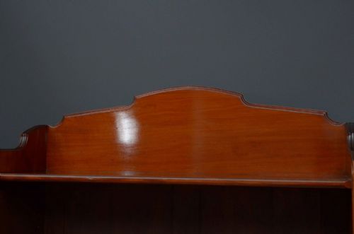 VICTORIAN OPEN BOOKCASE IN SOLID MAHOGANY - ADDITIONAL PHOTO 4