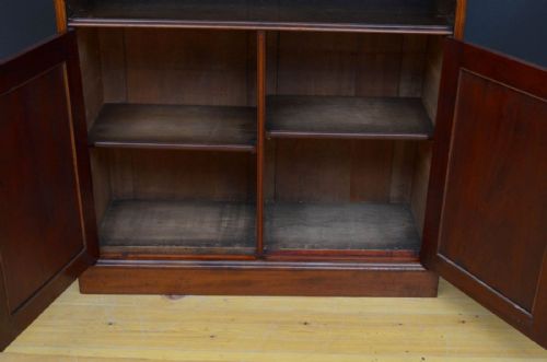 VICTORIAN OPEN BOOKCASE IN SOLID MAHOGANY - ADDITIONAL PHOTO 6