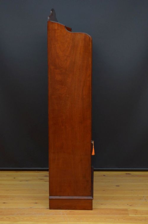 VICTORIAN OPEN BOOKCASE IN SOLID MAHOGANY - ADDITIONAL PHOTO 9
