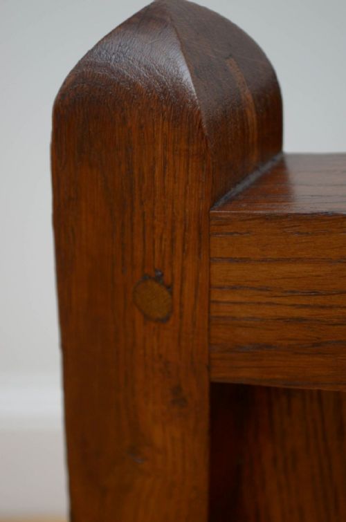 GOTHIC REVIVAL OAK HALL BENCH - ADDITIONAL PHOTO 8