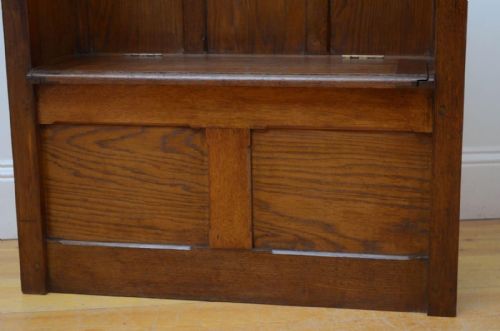 GOTHIC REVIVAL OAK HALL BENCH - ADDITIONAL PHOTO 11
