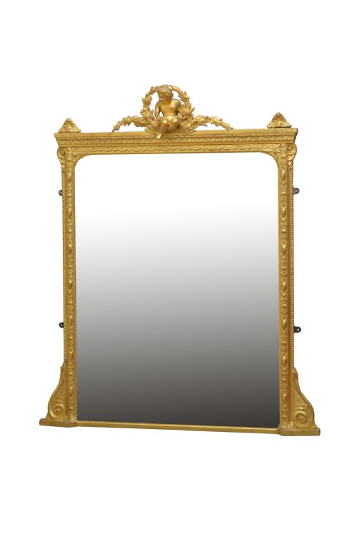 Giltwood Mantel Mirror H145cm
