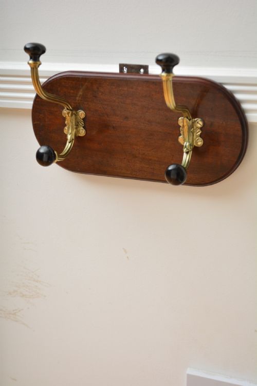 Antique 19th Century English Coat Hooks Coat Rack