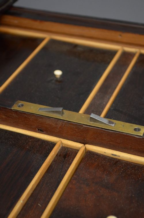 VICTORIAN ROSEWOOD WORK TABLE - ADDITIONAL PHOTO 7