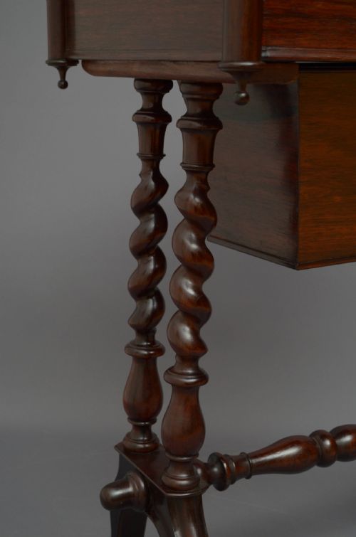 VICTORIAN ROSEWOOD WORK TABLE - ADDITIONAL PHOTO 10