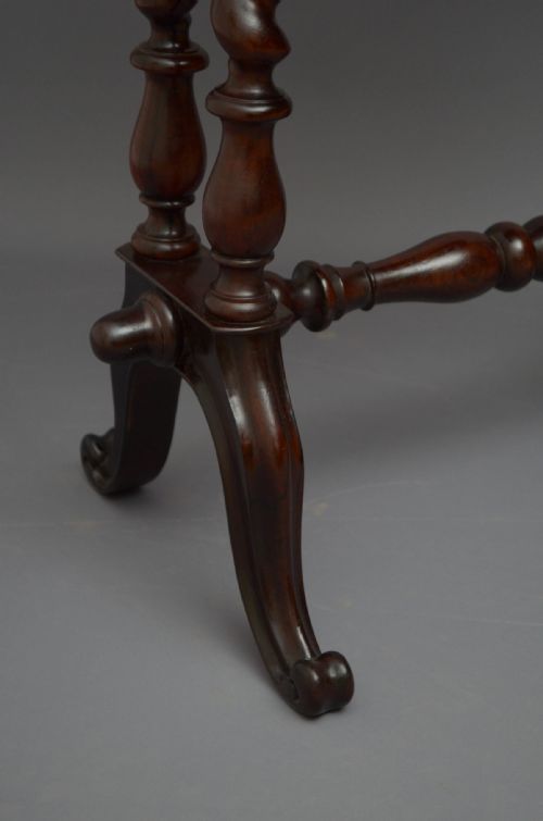 VICTORIAN ROSEWOOD WORK TABLE - ADDITIONAL PHOTO 11