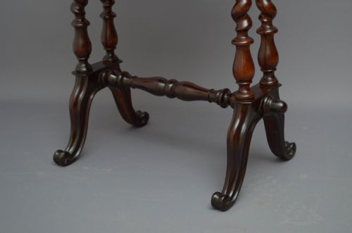 VICTORIAN ROSEWOOD WORK TABLE - ADDITIONAL PHOTO 12