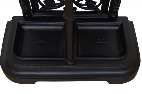 LARGE CAST IRON UMBRELLA STAND VICTORIAN BLACK - ADDITIONAL PHOTO 6