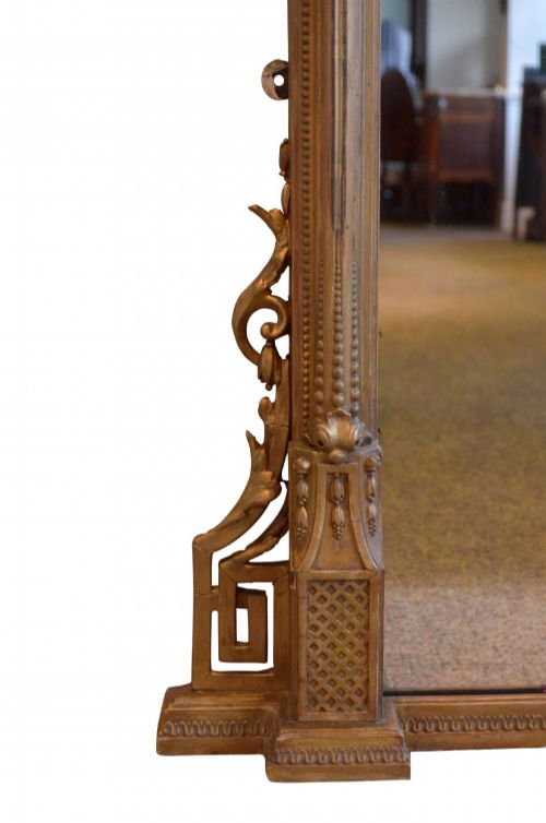 LARGE GILTWOOD WALL MIRROR OVERMANTEL H169CM - ADDITIONAL PHOTO 6