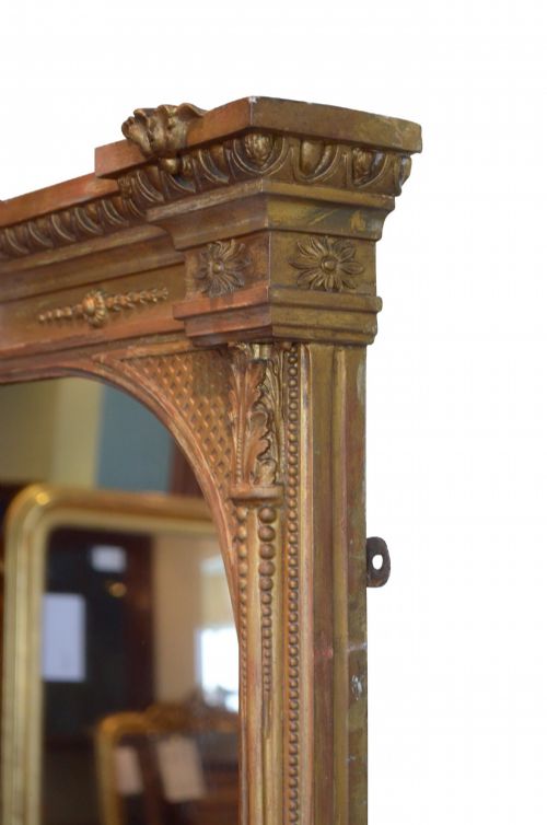 LARGE GILTWOOD WALL MIRROR OVERMANTEL H169CM - ADDITIONAL PHOTO 11