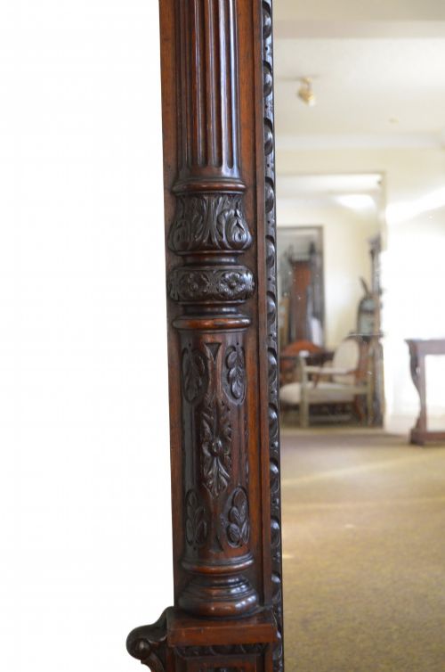 MONUMENTAL VICTORIAN OVERMANTLE MIRROR H200CM - ADDITIONAL PHOTO 6