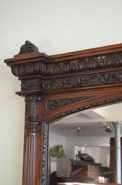 MONUMENTAL VICTORIAN OVERMANTLE MIRROR H200CM - ADDITIONAL PHOTO 9
