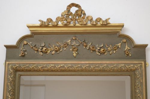 ANTIQUE FRENCH PIER MIRROR WALL MIRROR H153CM - ADDITIONAL PHOTO 1