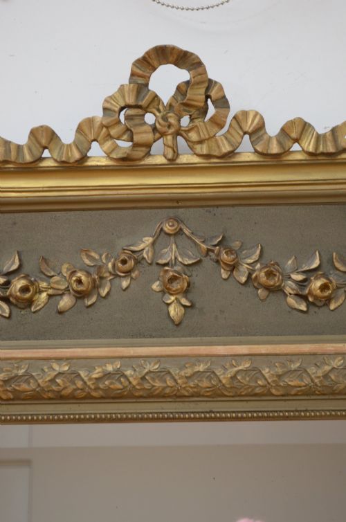 ANTIQUE FRENCH PIER MIRROR WALL MIRROR H153CM - ADDITIONAL PHOTO 2