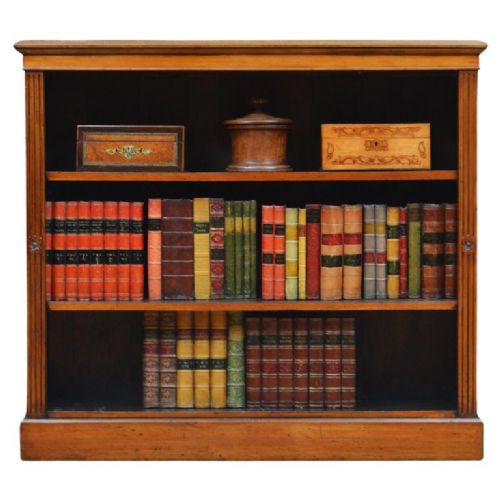 fig 1. Edwards And Roberts Walnut Open Bookcase