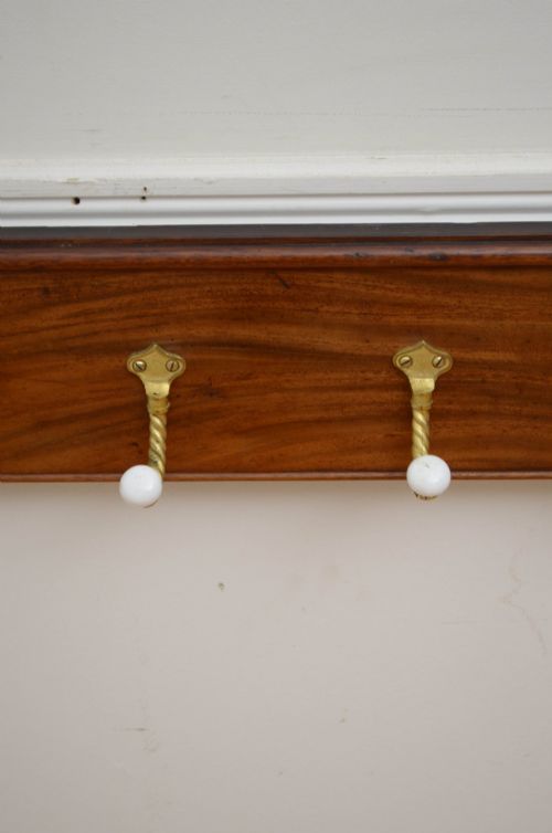 MAHOGANY COAT RACK COAT HOOKS - ADDITIONAL PHOTO 6