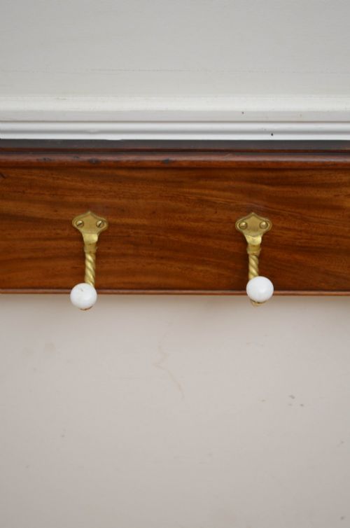 MAHOGANY COAT RACK COAT HOOKS - ADDITIONAL PHOTO 7