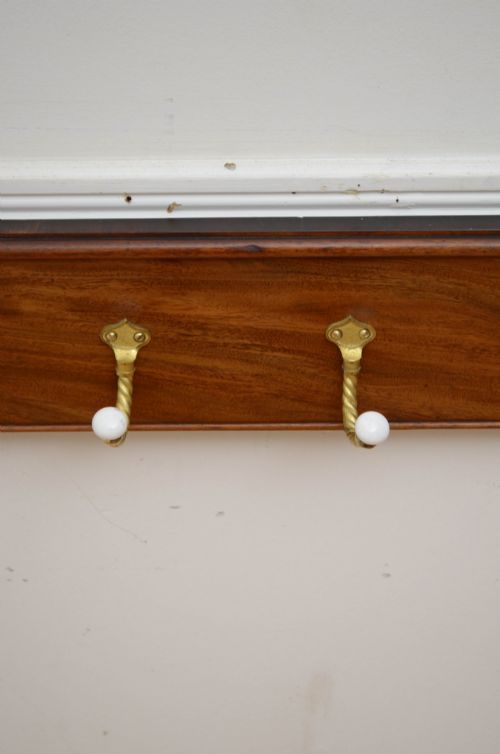 MAHOGANY COAT RACK COAT HOOKS - ADDITIONAL PHOTO 9