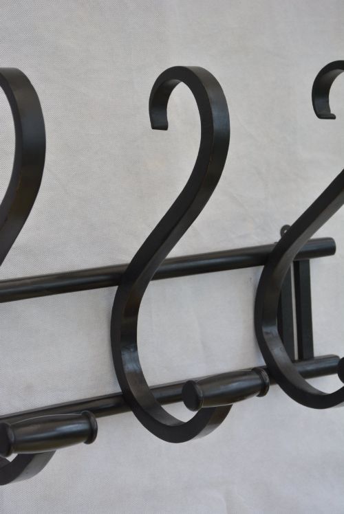 EBONISED BENTWOOD COAT RACK COAT HOOKS IN GOOD CONDITION - ADDITIONAL PHOTO 5