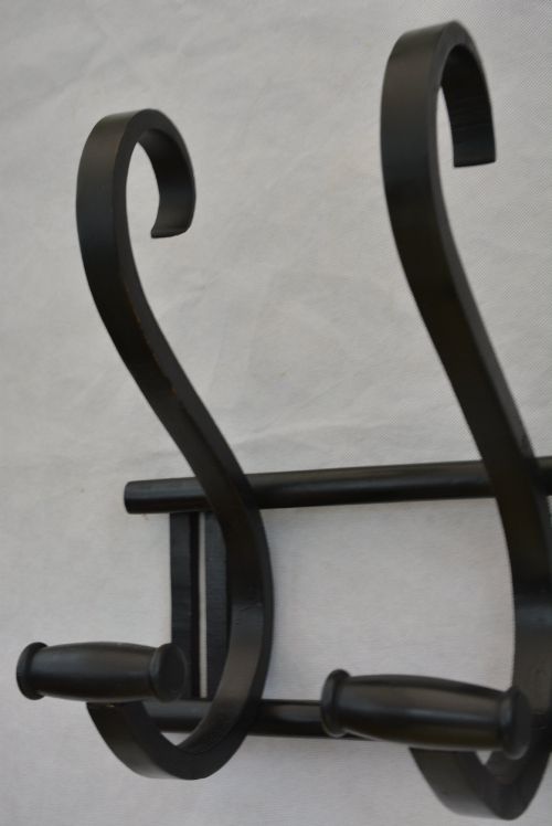 EBONISED BENTWOOD COAT RACK COAT HOOKS IN GOOD CONDITION - ADDITIONAL PHOTO 13