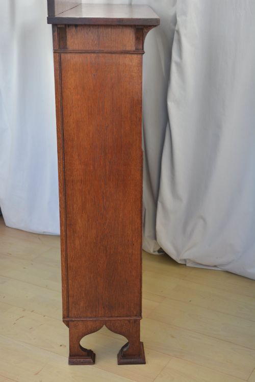 ARTS AND CRAFTS SOLID OAK OPEN BOOKCASE WITH HEIGHT ADJUSTABLE SHELVES - ADDITIONAL PHOTO 14