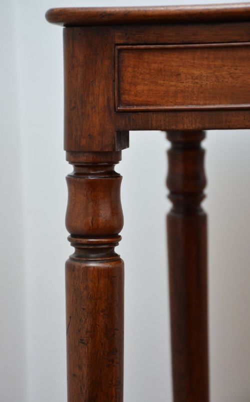 ENGLISH WILLIAM IV MAHOGANY SIDE TABLE OCCASIONAL TABLE WITH A DRAWER - ADDITIONAL PHOTO 8