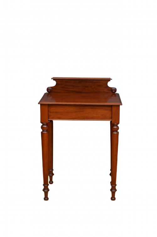 DRUCE AND CO CONSOLE TABLE MAHOGANY HALL TABLE WITH A DRAWER IN GOOD CONDITION - ADDITIONAL PHOTO 1