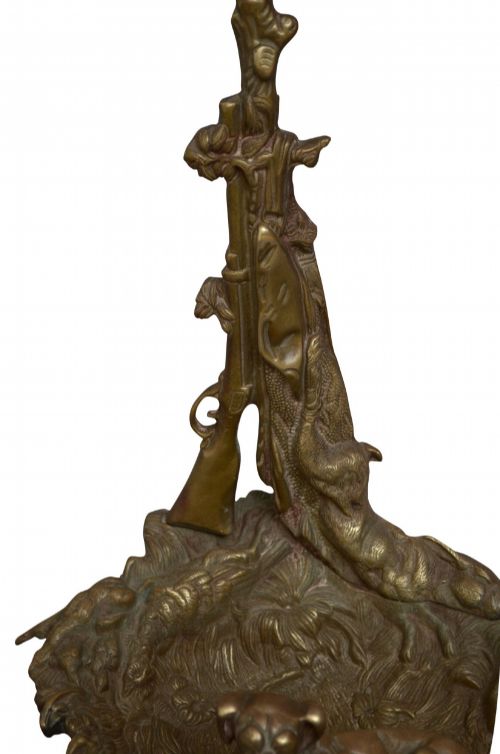 BRASS UMBRELLA STAND OR FIRE COMPANION STAND - ADDITIONAL PHOTO 4