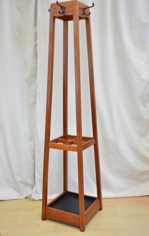 ART DECO COAT STAND COAT RACK HALL STAND - ADDITIONAL PHOTO 3