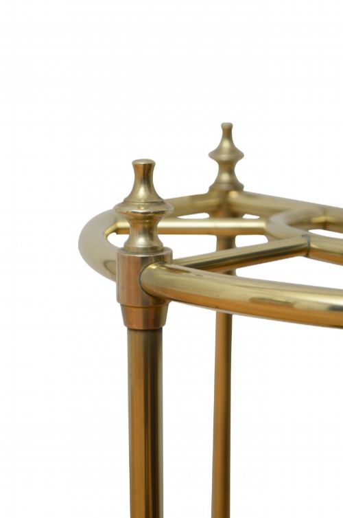 BRASS DEMI LUNE UMBRELLA STAND CLEAN - ADDITIONAL PHOTO 4