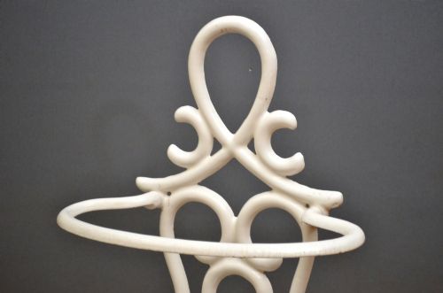 WHITE ART NOUVEAU ENAMELLED UMBRELLA STAND - ADDITIONAL PHOTO 4