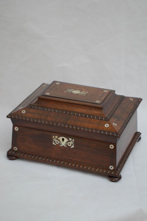 SARCOPHAGUS ANTIQUE JEWELLERY BOX WITH A TRAY - ADDITIONAL PHOTO 4