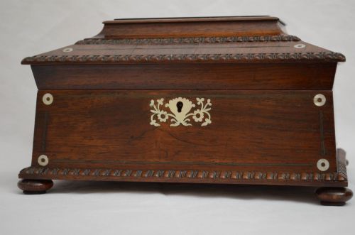 SARCOPHAGUS ANTIQUE JEWELLERY BOX WITH A TRAY - ADDITIONAL PHOTO 12