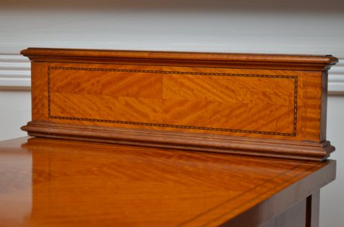 EDWARDIAN BEDSIDE CABINET IN SATINWOOD ANTIQUE BEDSIDE CUPBOARD - ADDITIONAL PHOTO 5